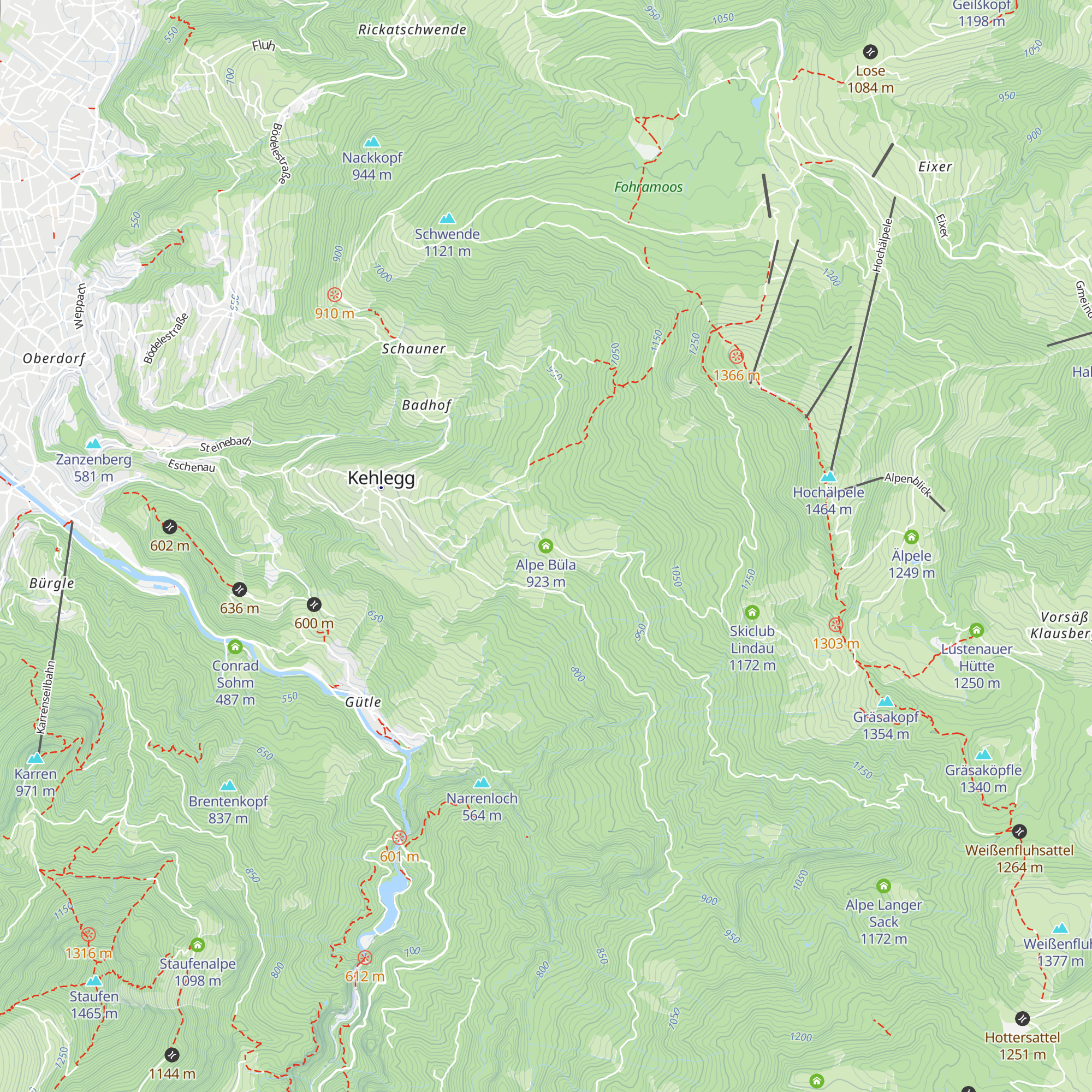 Alpe Büla map