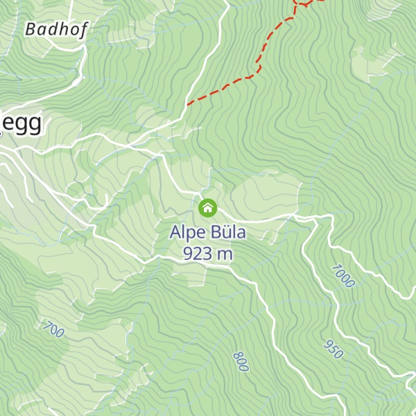 Map of Alpe Büla