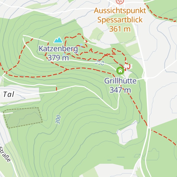 Map of Hubertushütte