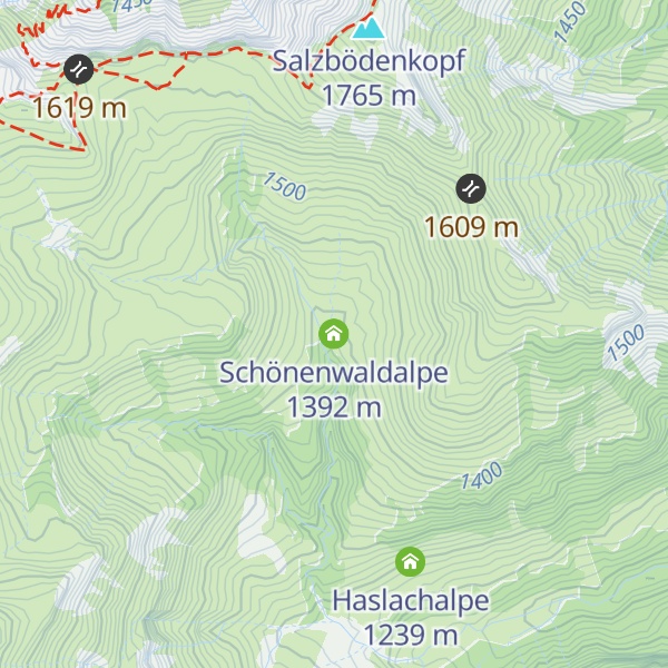 Map of Schönenwaldalpe