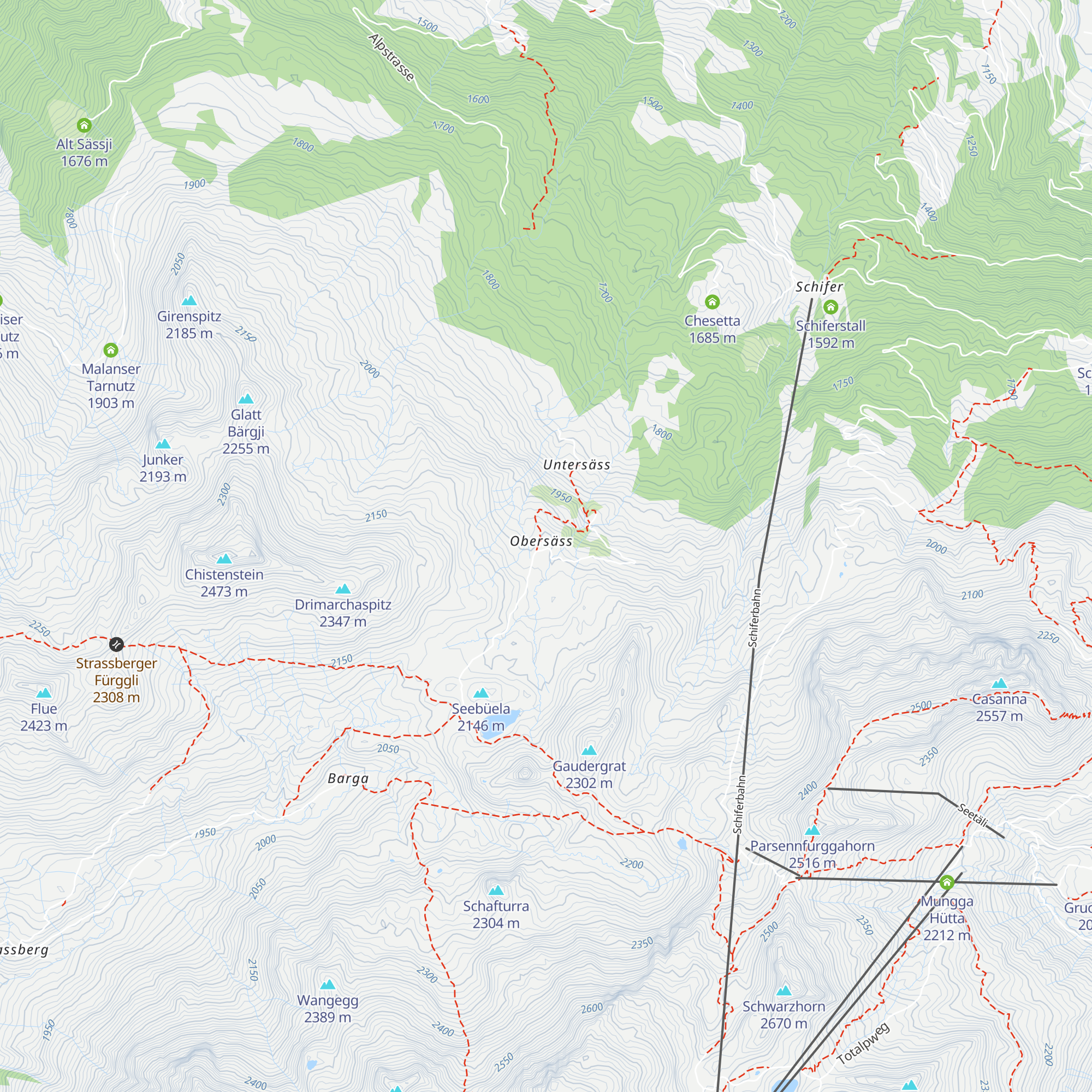 Alp Duranna map