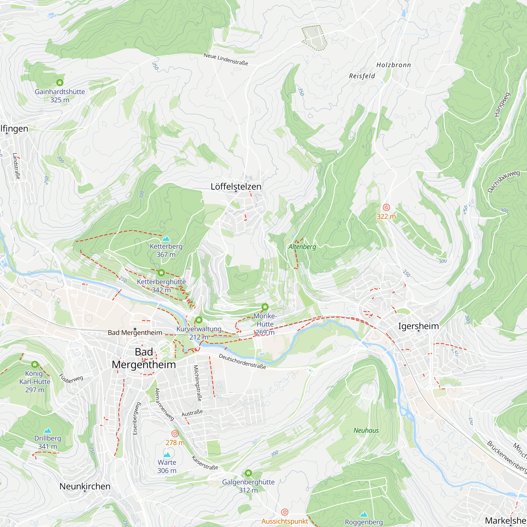 Arkau-Schutzhütte map