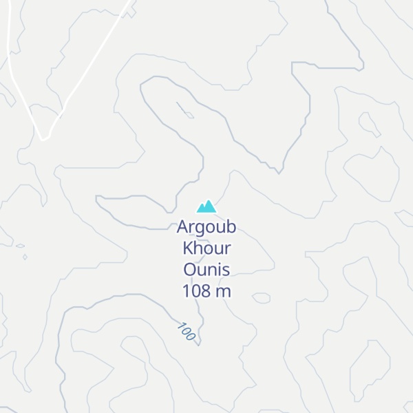 Map of Argoub Khour Ounis