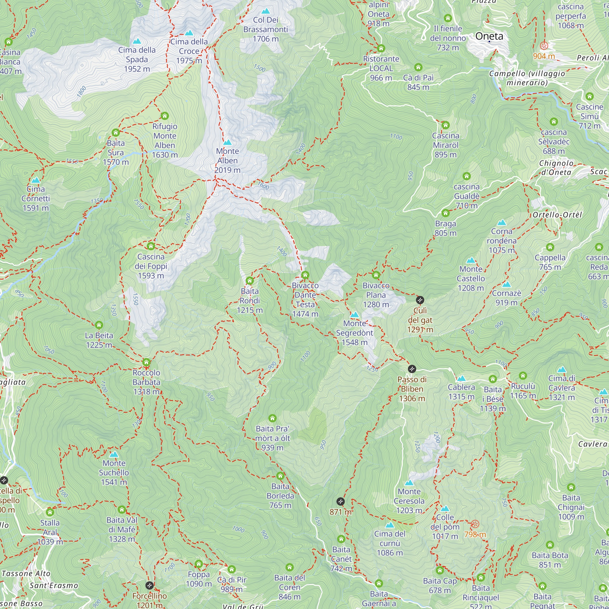 Baita Pradasc map