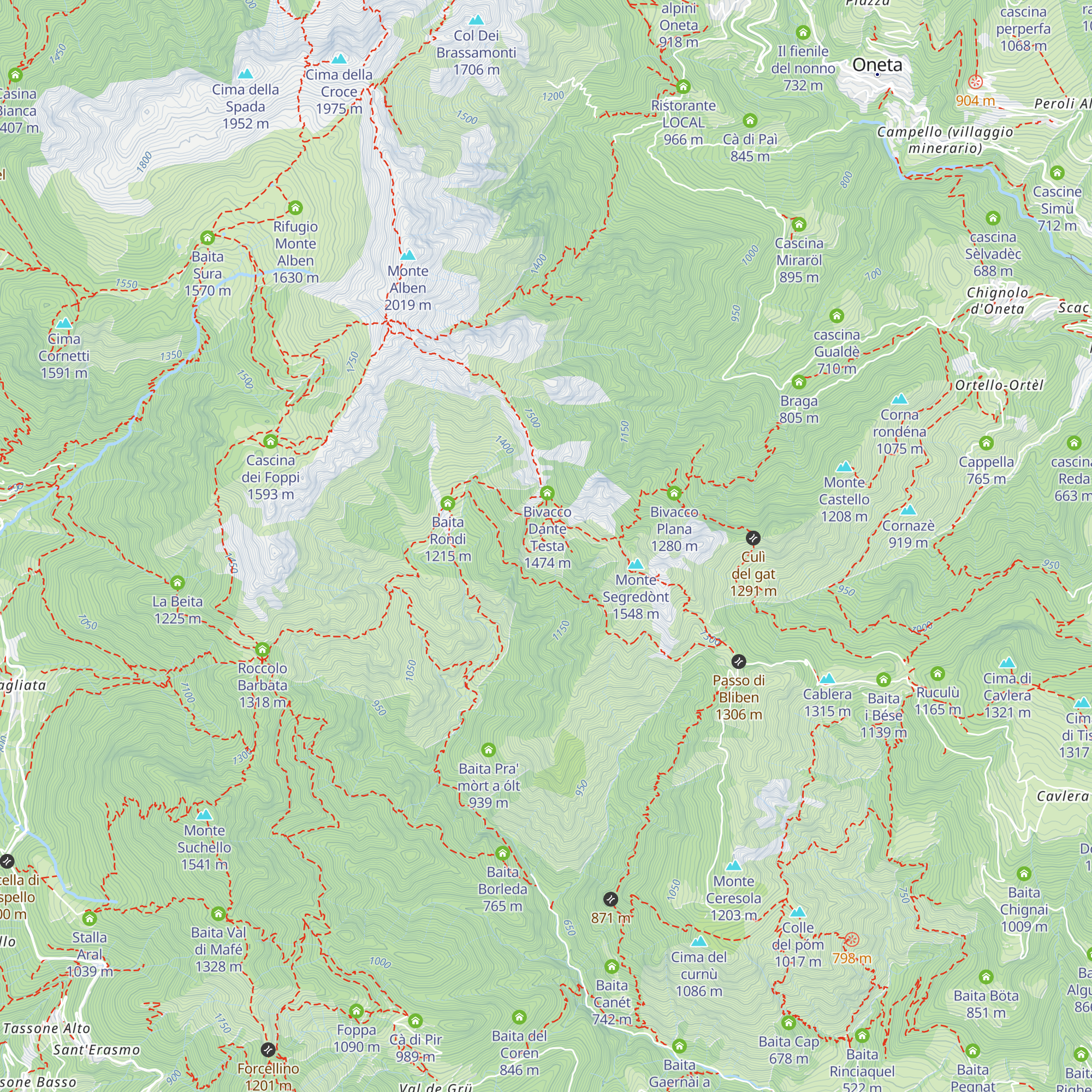 Baita Pradasc map