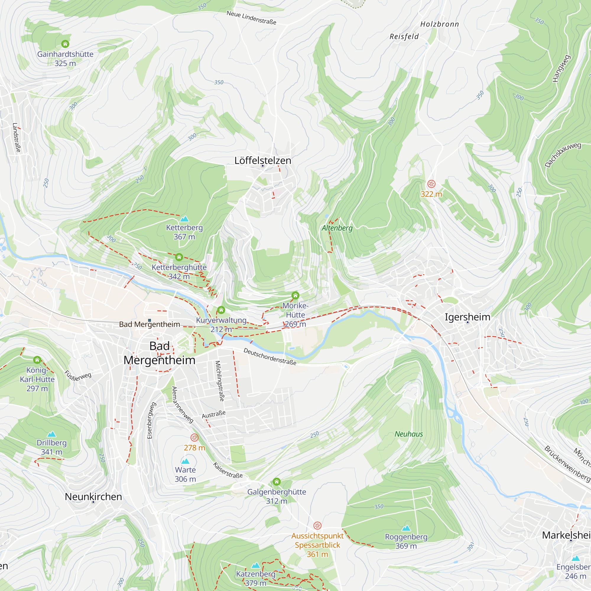Mörike-Hütte map
