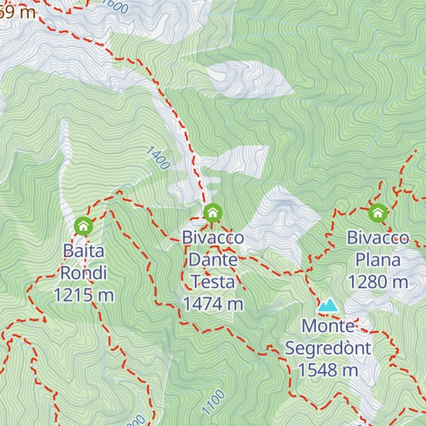 Map of Bivacco Dante Testa