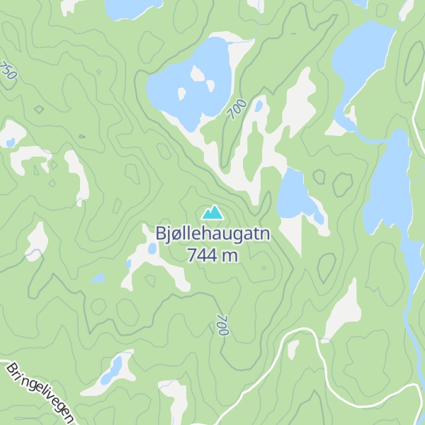 Map of Bjøllehaugatn