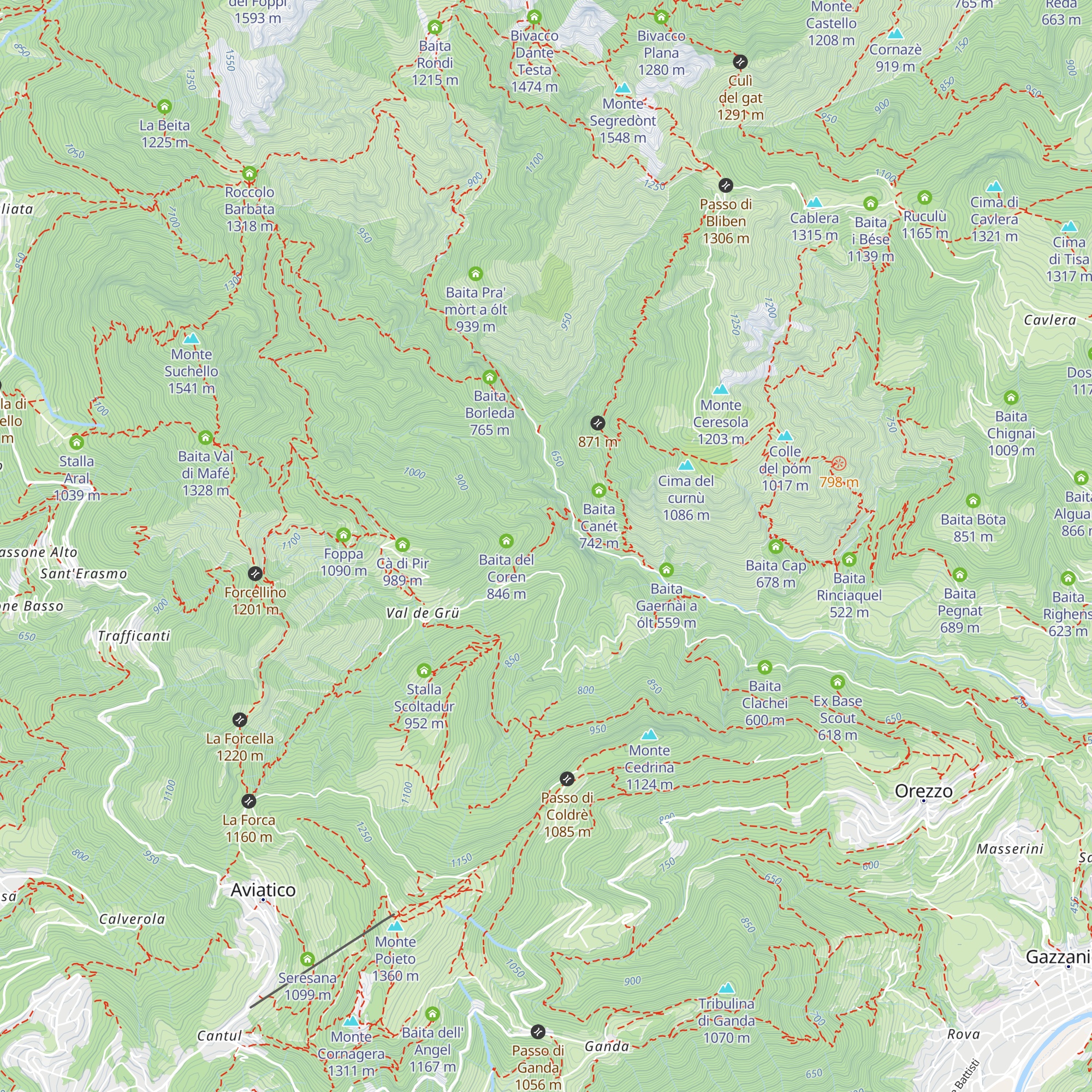 Baita Nigrù map