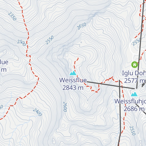 Map of Weissflue