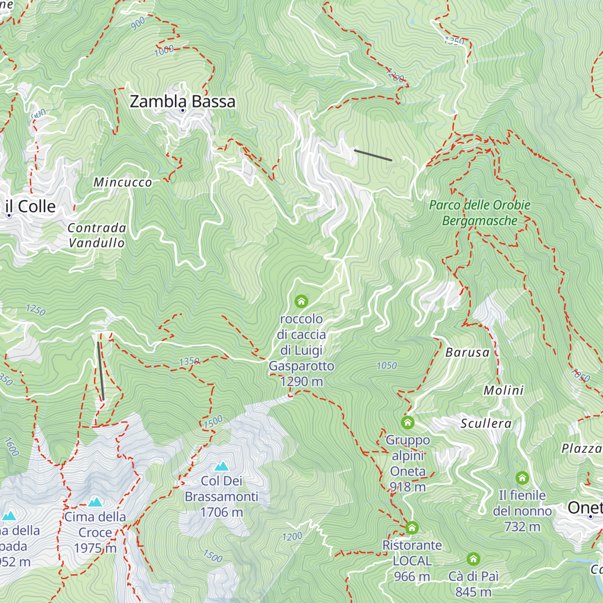 roccolo di caccia di Luigi Gasparotto map