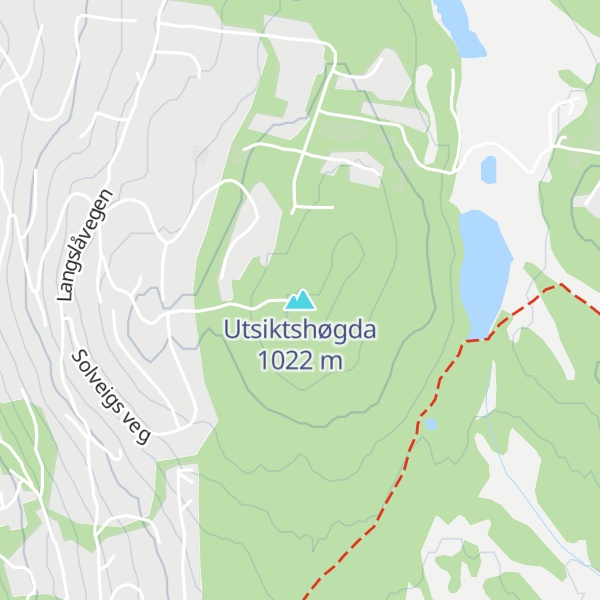 Map of Utsiktshøgda
