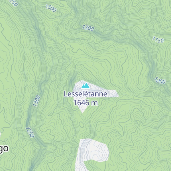 Map of Lesselétanne