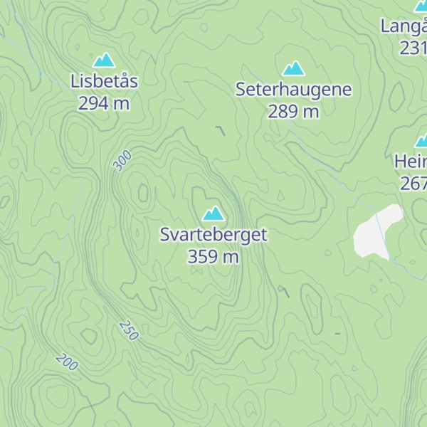 Map of Svarteberget