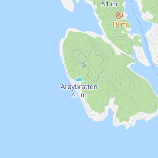 Map of Arøybratten