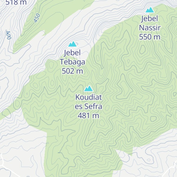 Map of Koudiat es Sefra