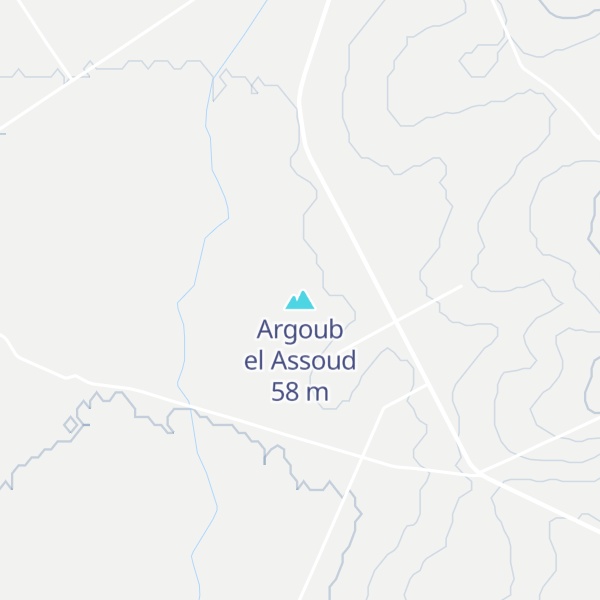 Map of Argoub el Assoud