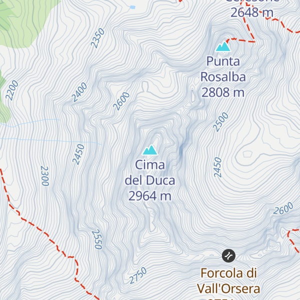 Map of Cima del Duca