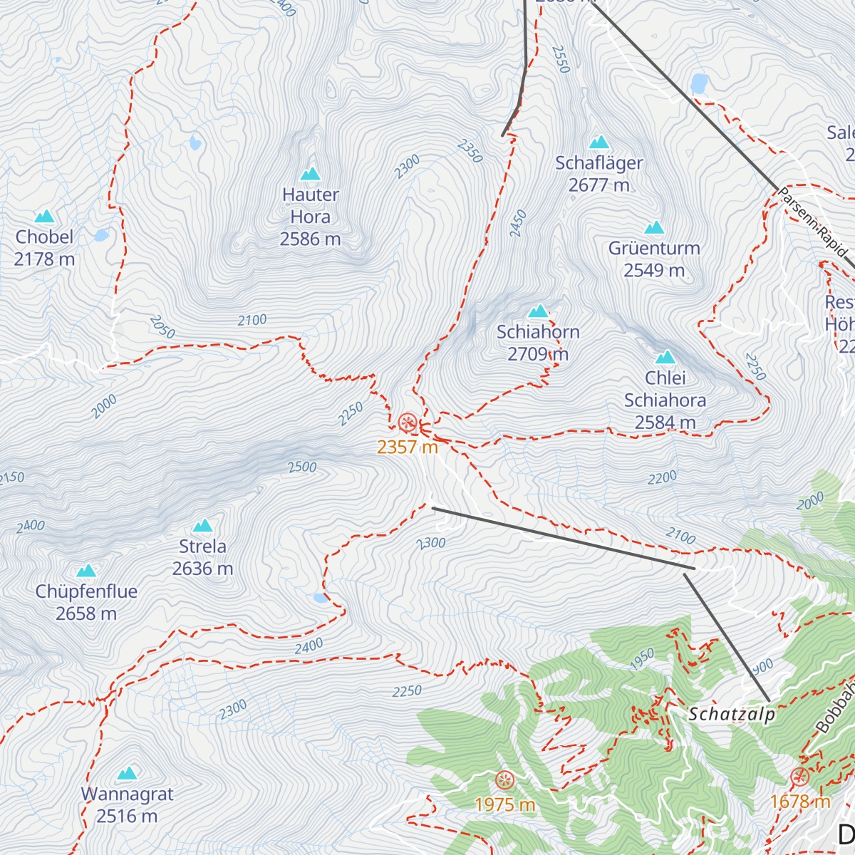 Strelapass map