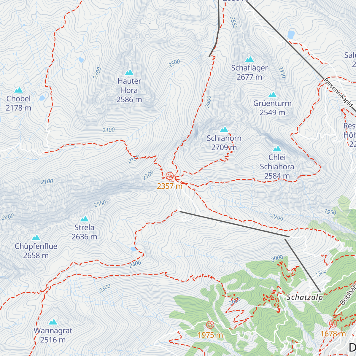 Strelapass map