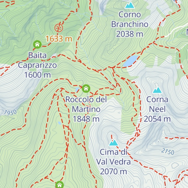 Map of Baita di Branchino