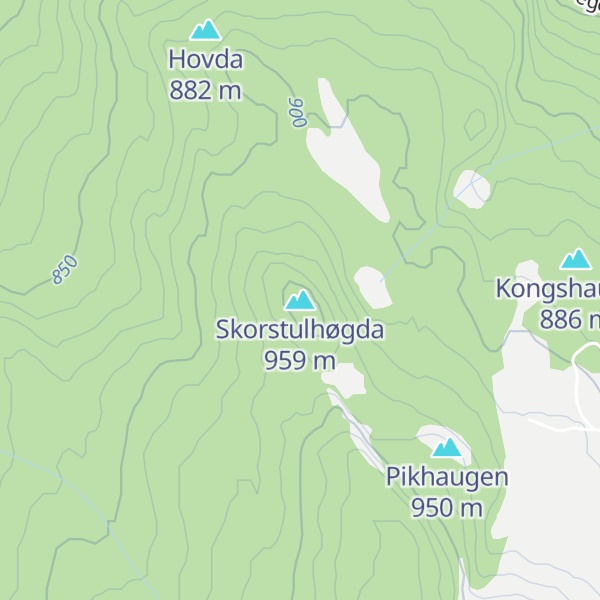 Map of Skorstulhøgda