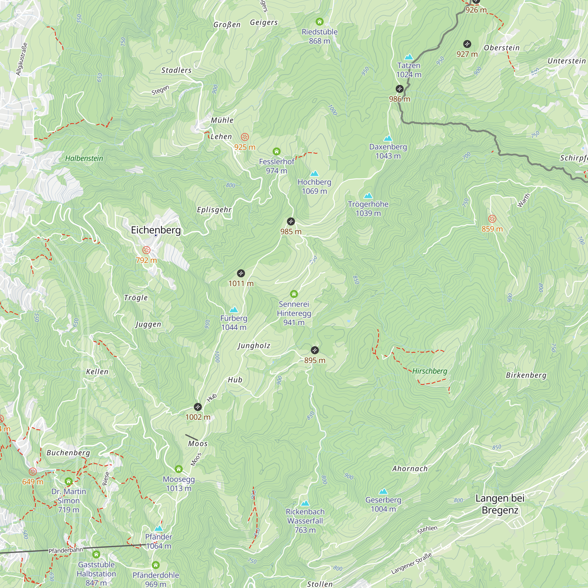 Sennerei Hinteregg map