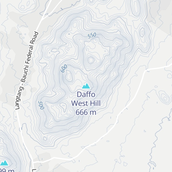 Map of Daffo West Hill