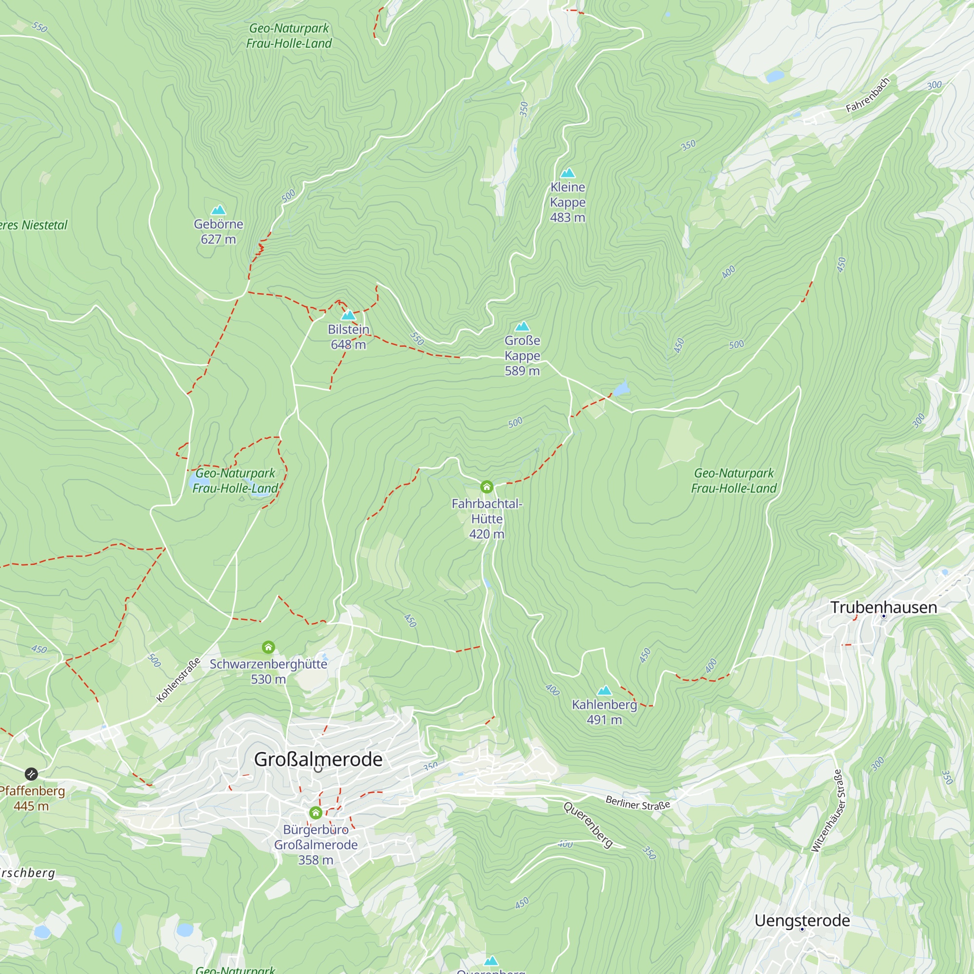 Fahrbachtal-Hütte map
