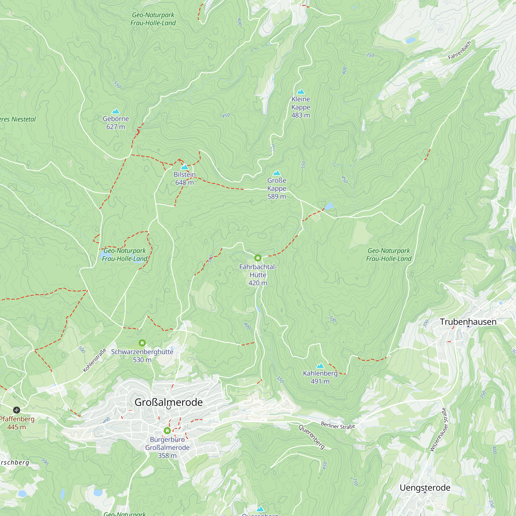 Fahrbachtal-Hütte map