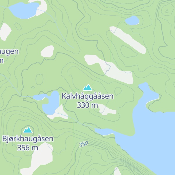Map of Kalvhåggååsen