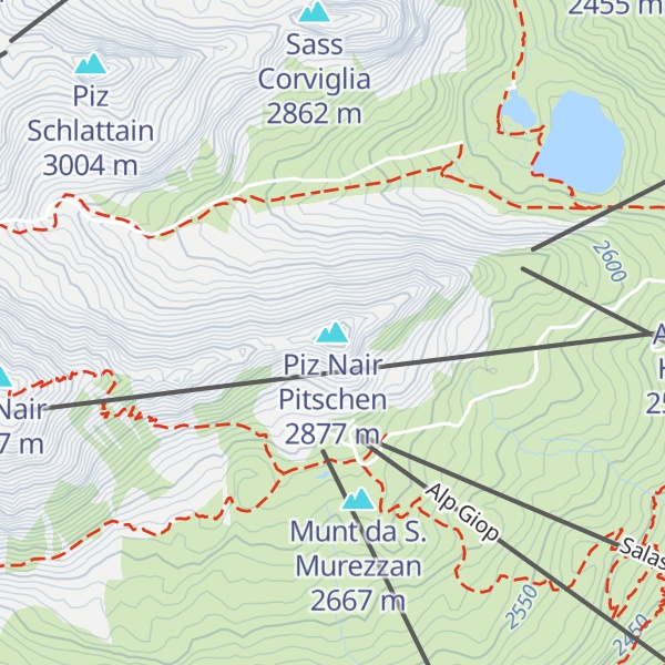 Map of Piz Nair Pitschen
