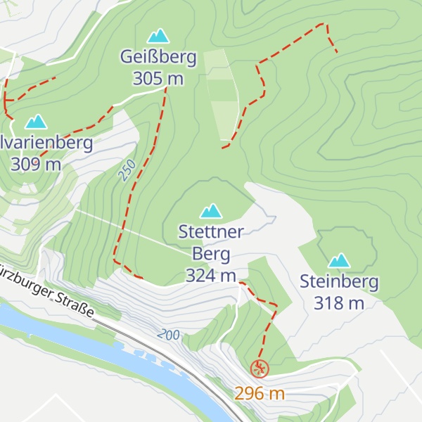 Map of Stettner Berg