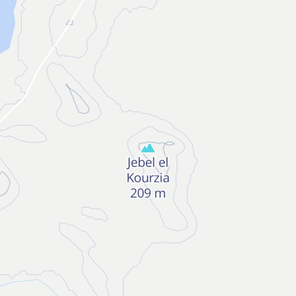 Map of Jebel el Kourzia
