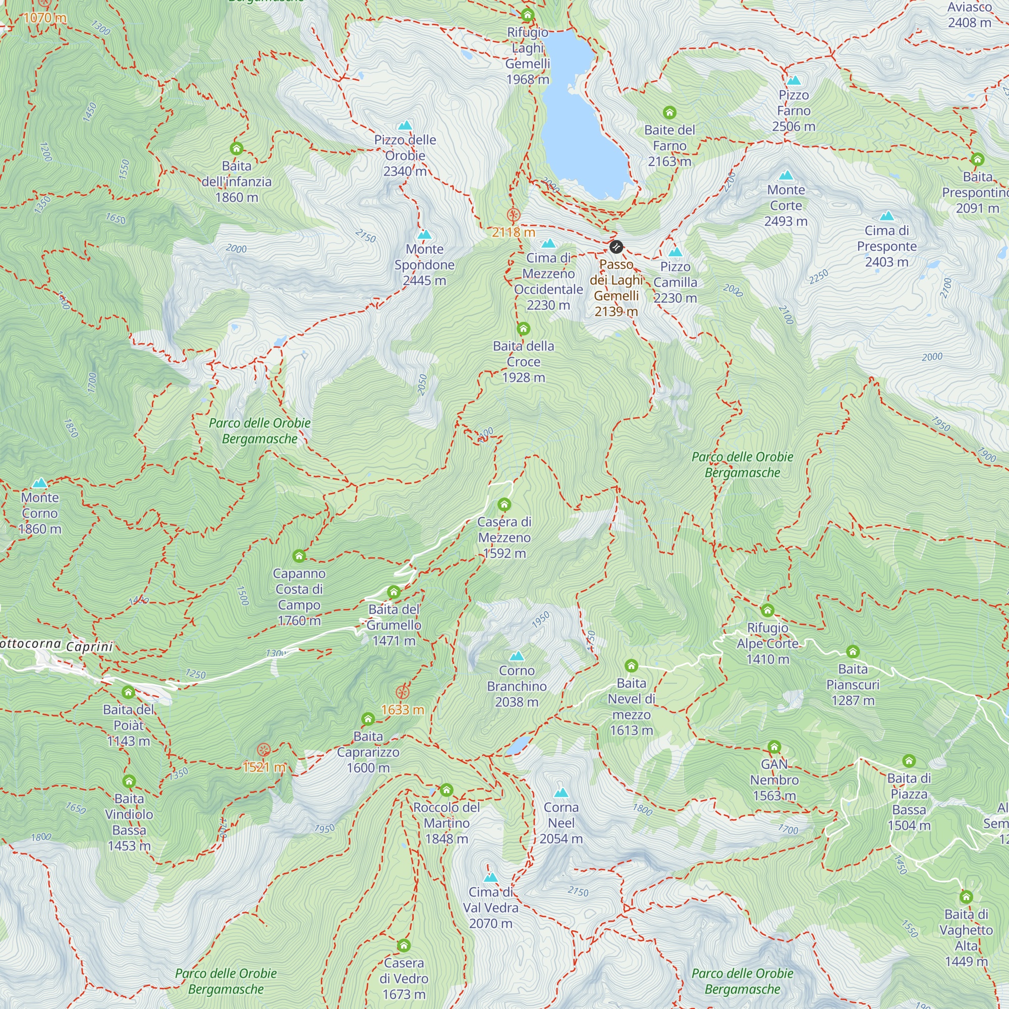Casera di Mezzeno map