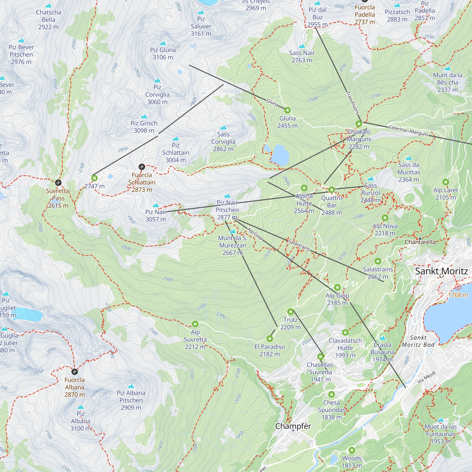 Chamanna map