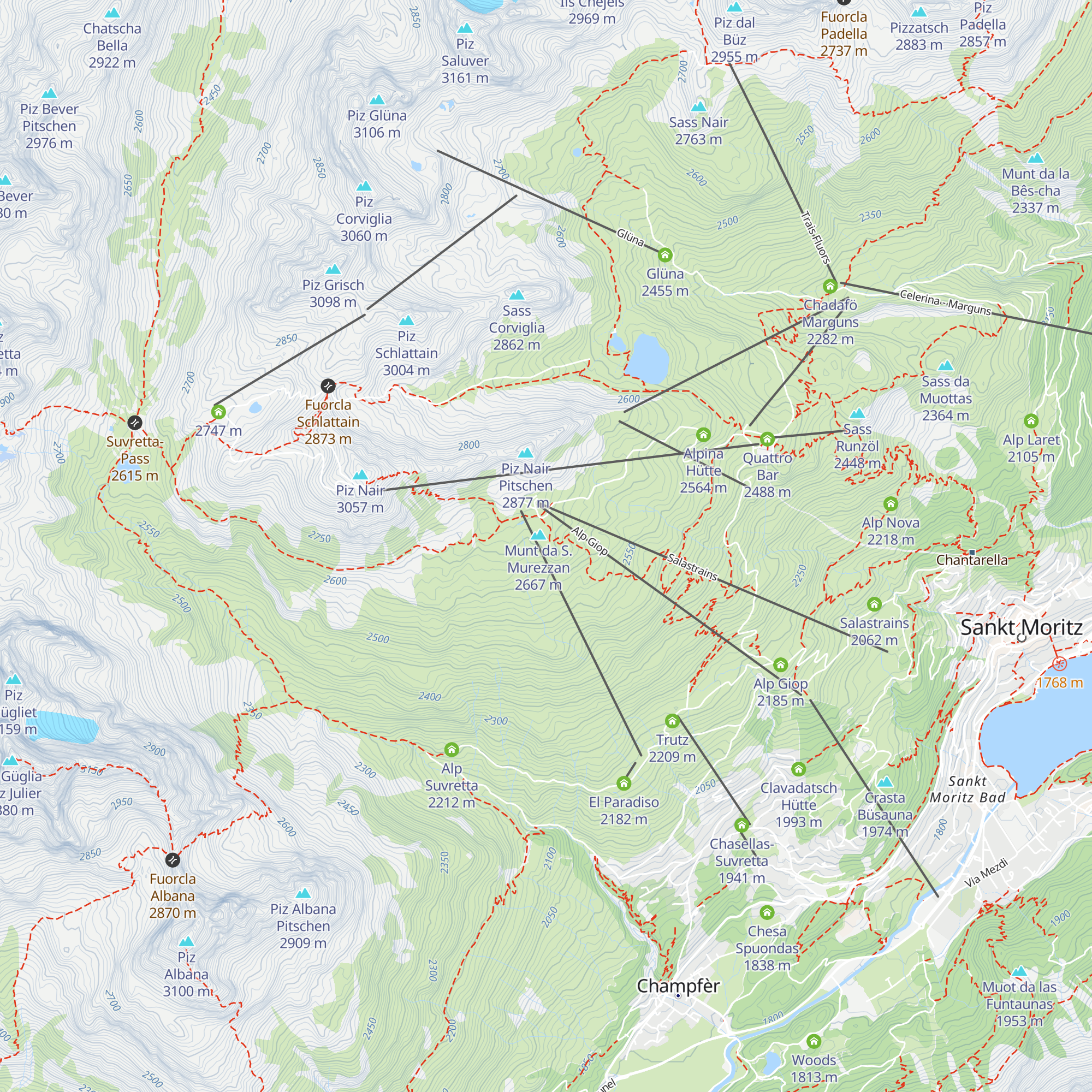 Chamanna map