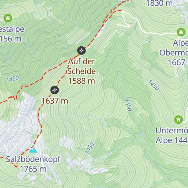 Map of Alpe Oberbruderthan