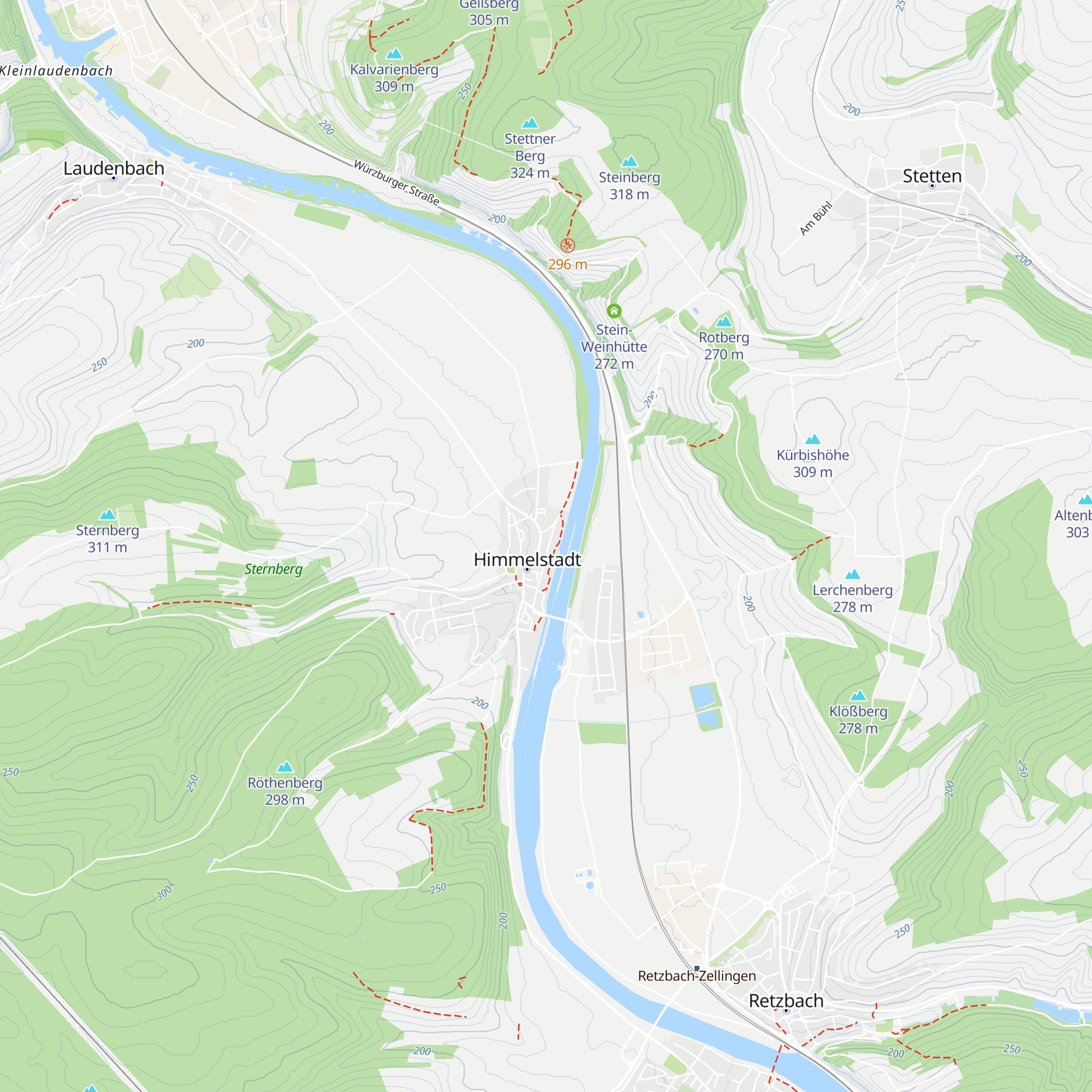 Fischerhütte Himmelstadt map