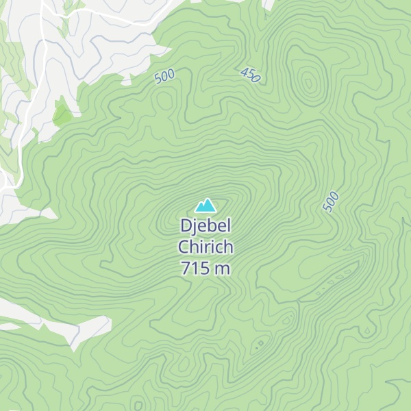 Map of Djebel Chirich