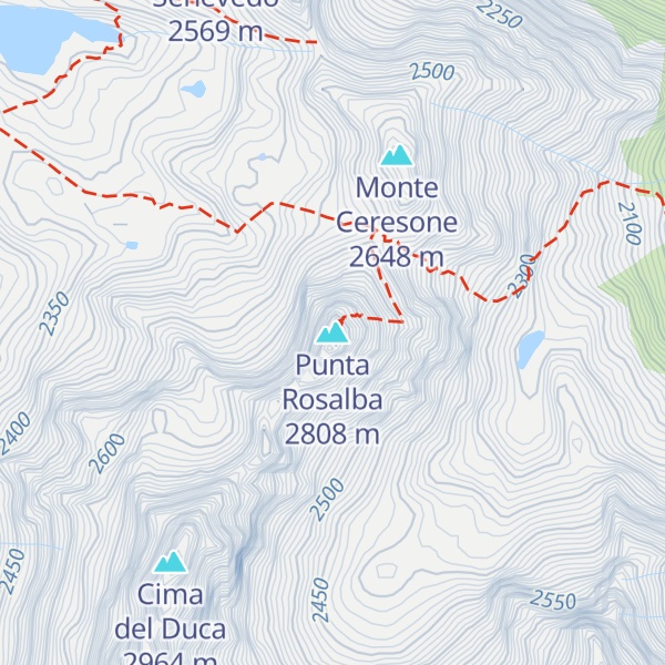 Map of Punta Rosalba