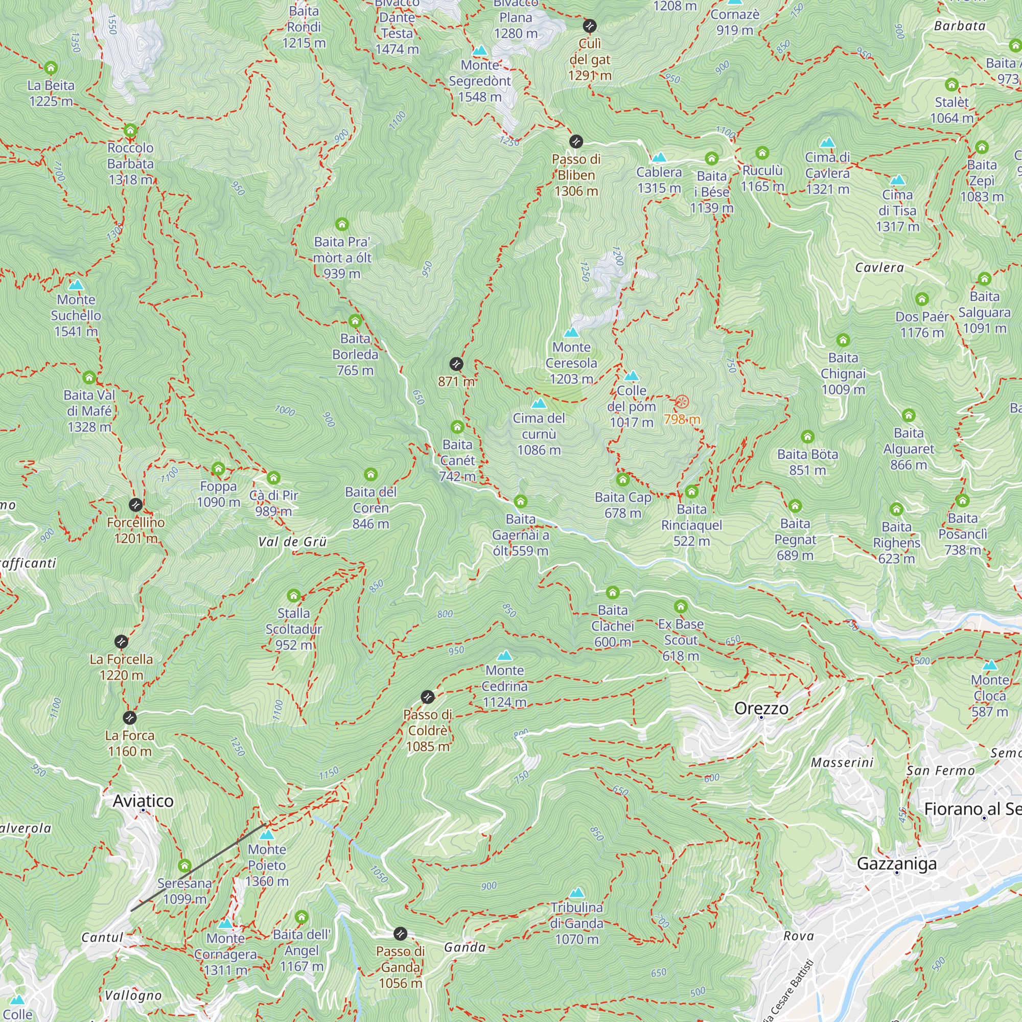 Baita Gnoc map