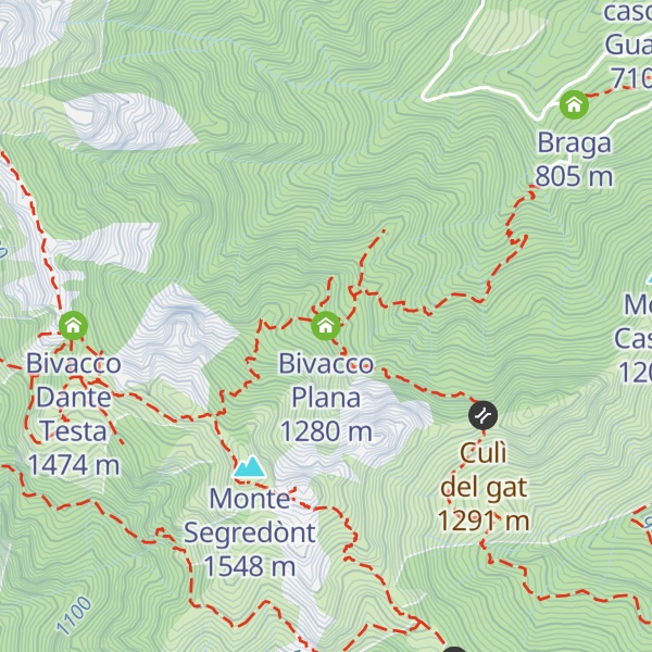 Map of Bivacco Plana