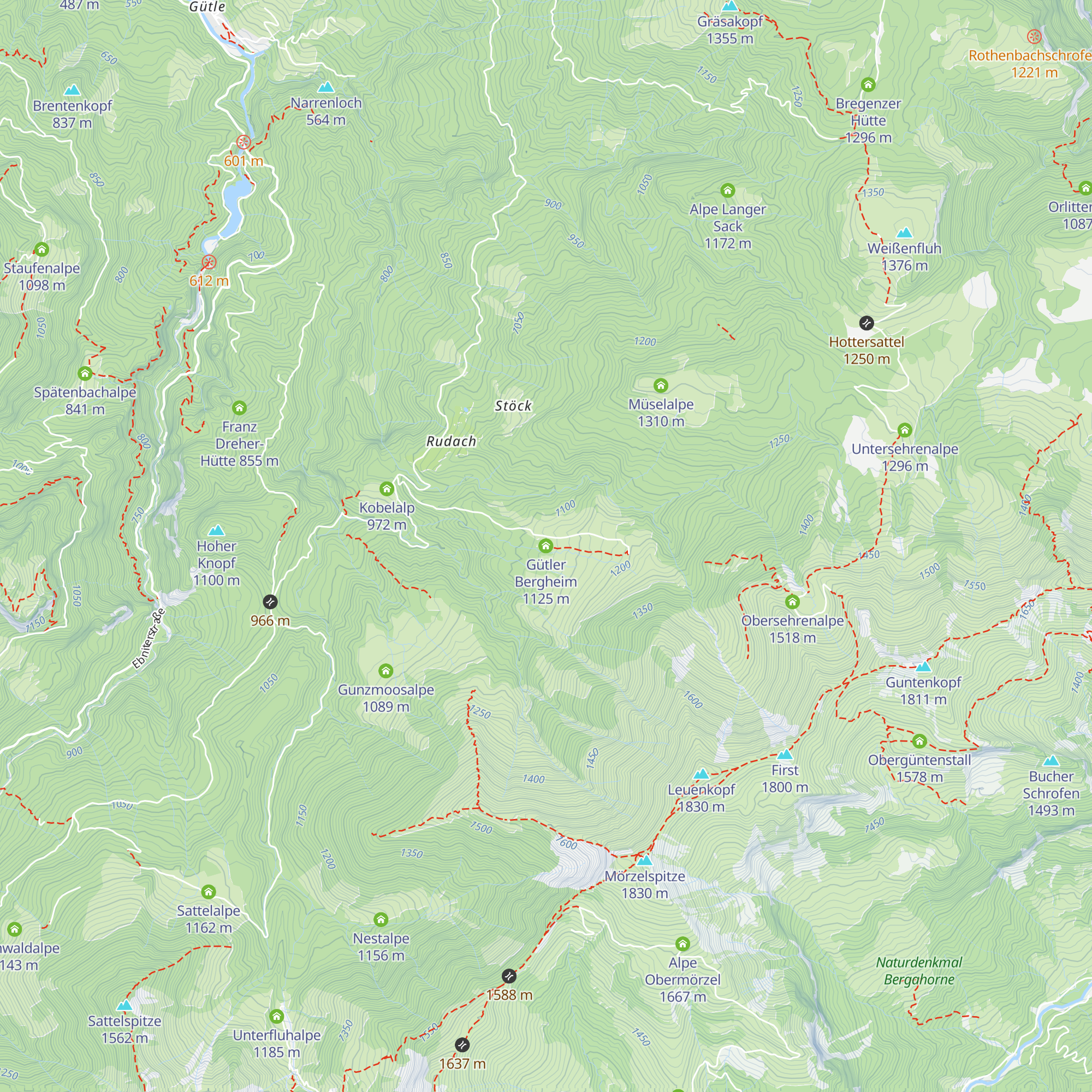 Gütler Bergheim map