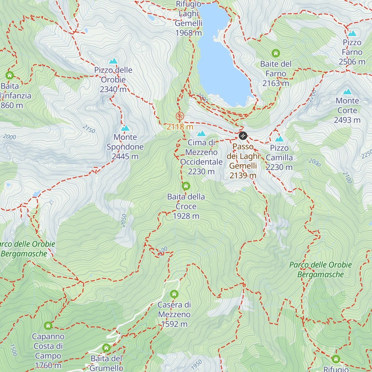 Baita della Croce map