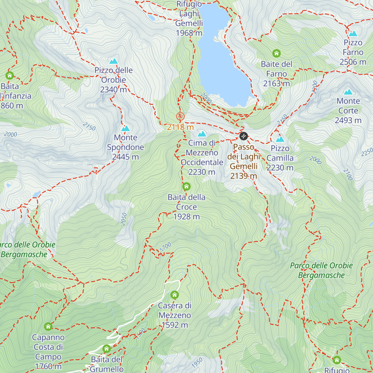 Baita della Croce map