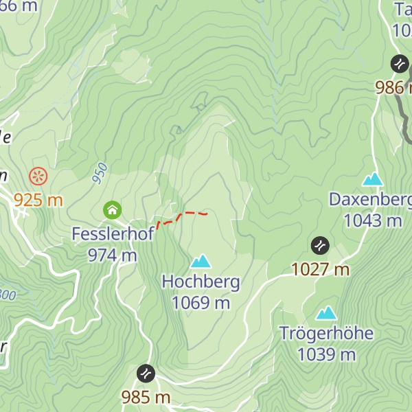 Map of Hochbergalpe