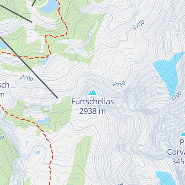 Map of Furtschellas