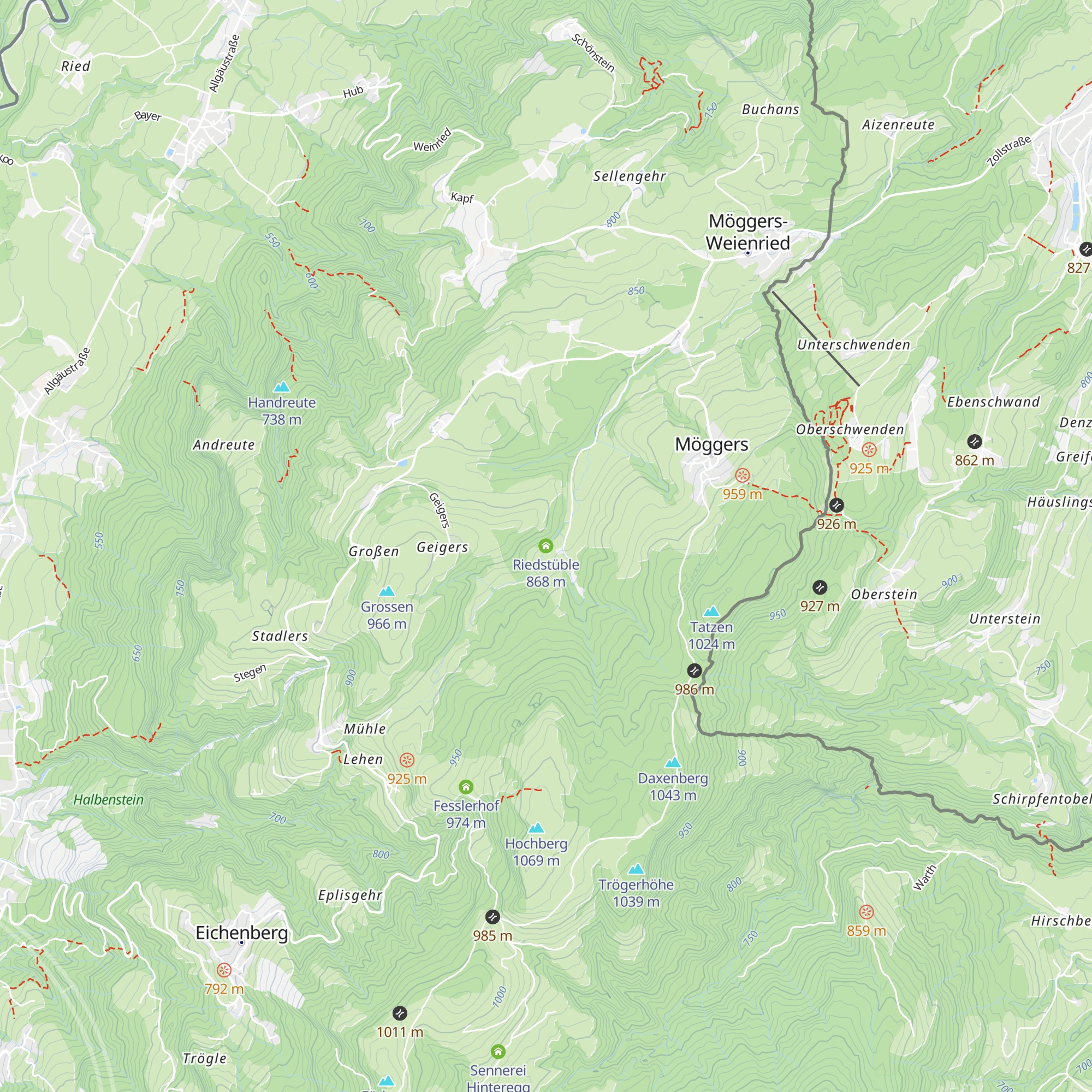 Riedstüble map