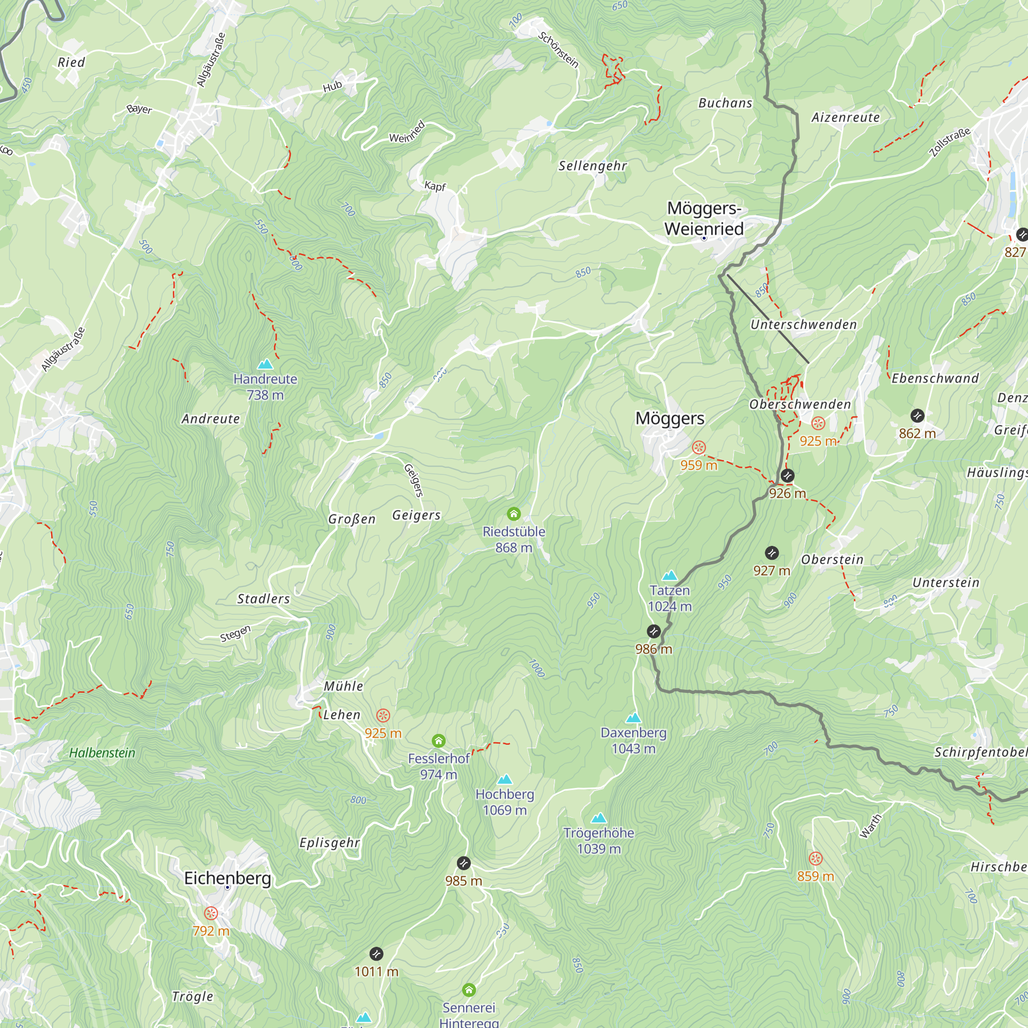 Riedstüble map